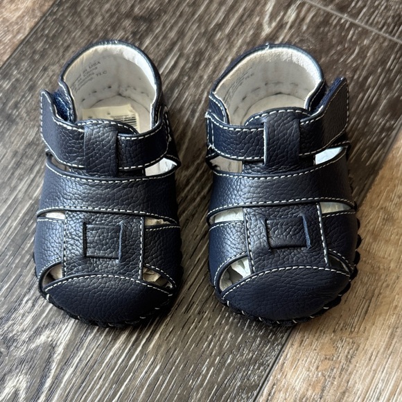 NWT Navy Blue Harvey Pediped Infant Shoes, 0-6 months - Picture 1 of 4